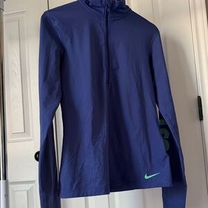 Nike Purple Long Sleeve with Green Logo